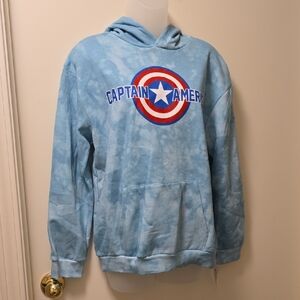 Marvel Captain America Blue Hoodie